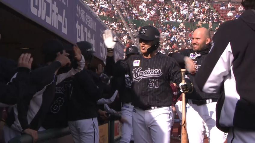 8回表・M山口航輝 レフトスタンドへの代打逆転3ランホームラン!!