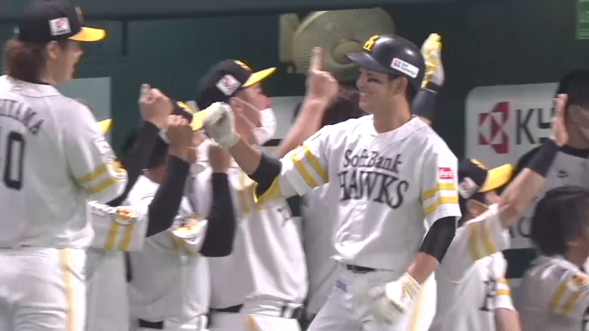 1回裏・H栗原陵矢 2試合連続のホームラン!!