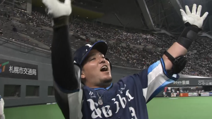 2回表・L山川穂高 第3号先制ソロホームランを放つ!!