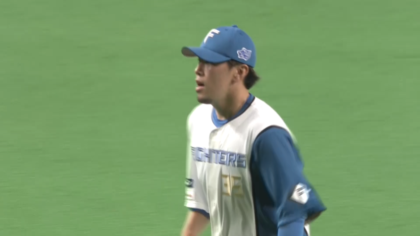 9回表・F西村天裕 3者連続三振を奪い、完璧なリリーフをみせる!!