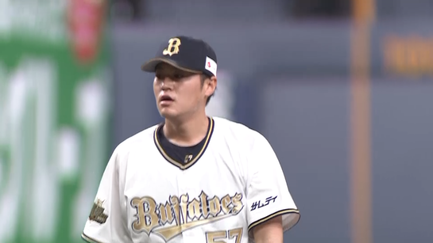 7回表・B山田修義 3者連続の見逃し三振を奪う好投を見せた!!