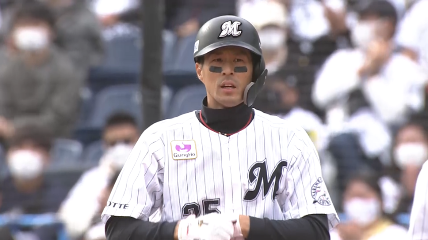 4回裏・M岡大海 自らも生きる!! 3塁線上に見事なバントを決める!!