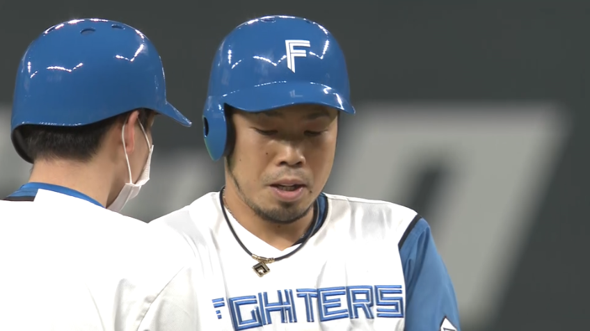 3回裏・F近藤健介 今季初打点となるタイムリー2ベースヒットで追加点をあげる!!