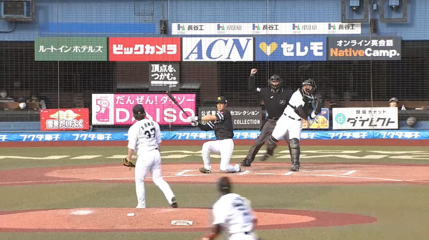 6回裏・M松川虎生 三振ゲッツー!! 強肩を見せつける!!