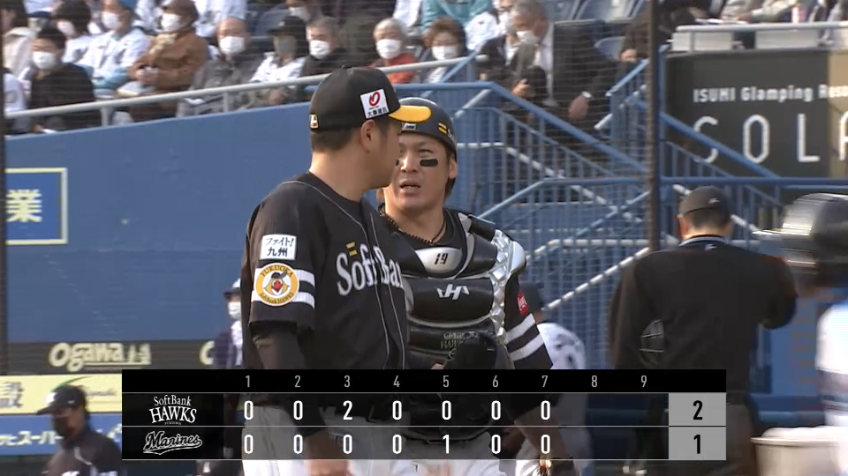 7回裏・H津森宥紀 好救援!! プロ初先発、大関友久の勝利を後押し!!