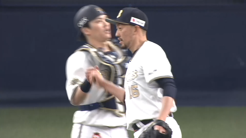 9回表・B平野佳寿 今季初セーブ!! 守護神が試合を締め、連敗ストップ!!