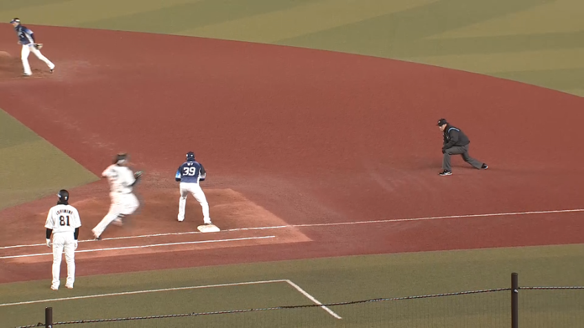 5回裏・L髙橋光成 1アウト1,2塁のピンチをゲッツーで切り抜け、味方の反撃を待つ!!