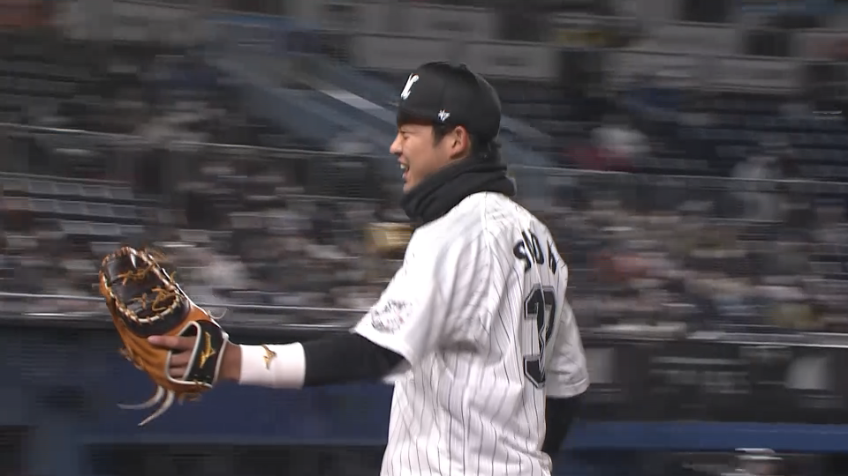 6回表・M佐藤都志也 鋭いあたりに好反応!! この回2つ目のファインプレーでチームを救う!!