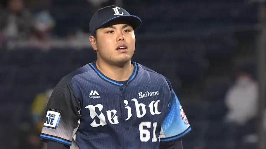 8回裏・L平良海馬 ランナー許すも最後は空振り三振でこの回を無失点に抑える!!