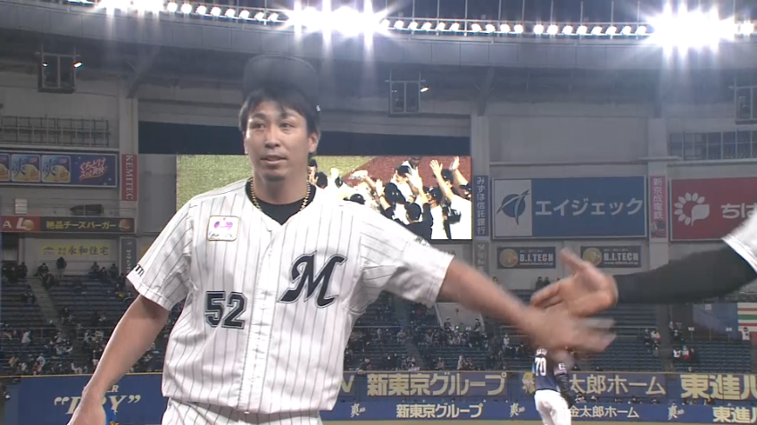 9回表・M益田直也 ピンチを招くも無失点に抑え、サヨナラへの流れを作る!!