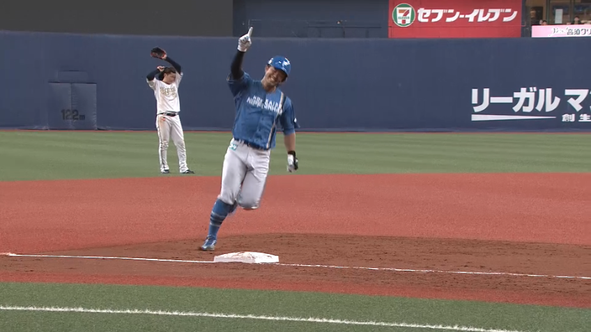 4回表・F今川優馬 今季第1号!! レフトスタンドへ先制の2ランホームラン!!