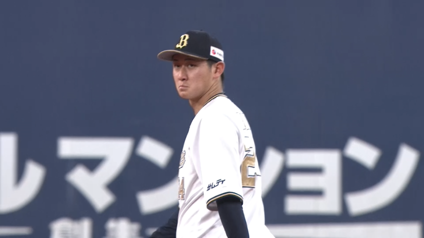8回表・B紅林弘太郎 内野の守備が固い!! B宗佑磨が弾いたボールをすかさずキャッチしてアウトにする!!