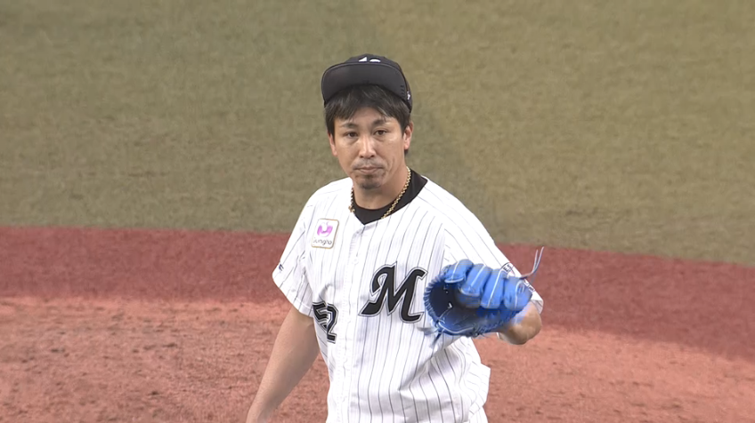 9回表・M益田直也 空振り三振を奪い試合を締める‼ マリーンズが3連戦3連勝‼