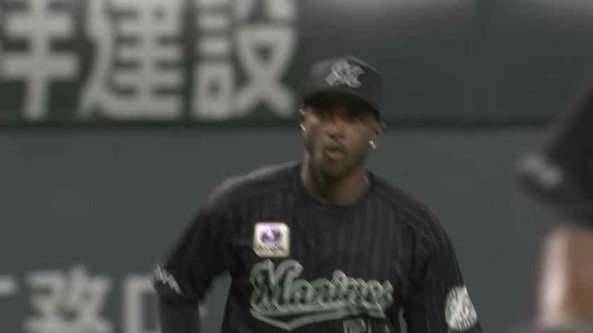 5回裏・Mエチェバリア ピンチを切り抜けるファインプレー!!