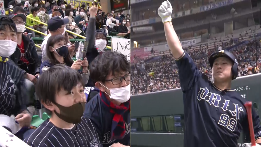 5回表・B杉本裕太郎 今季第1号は2点差に迫る豪快なHR!!