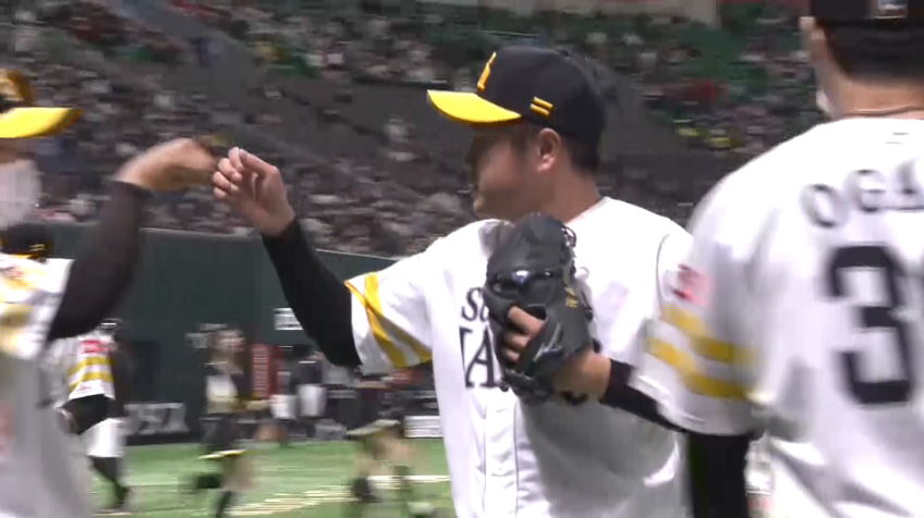 7回表・H津森宥紀 ノビのある直球で3球三振に仕留める!!