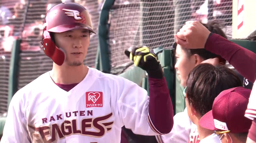 5回裏・E西川遥輝 2点差に追い上げるソロホームランを放り込む!!