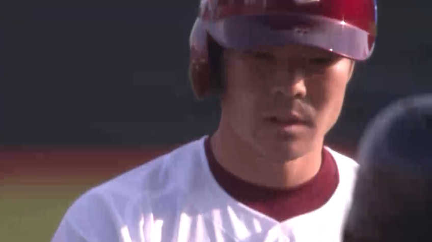 7回裏・E島内宏明 終盤の貴重な追加点となる走者一掃のタイムリーヒット!!