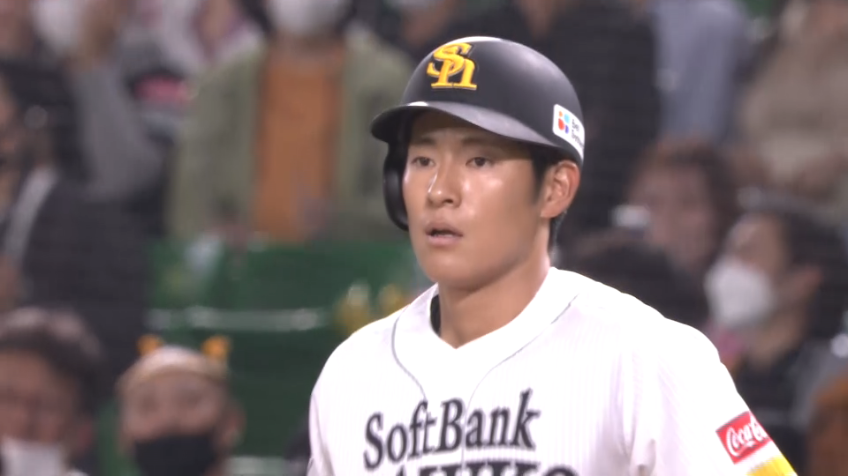 9回裏・H上林誠知 値千金の同点タイムリーヒットを放つ!!