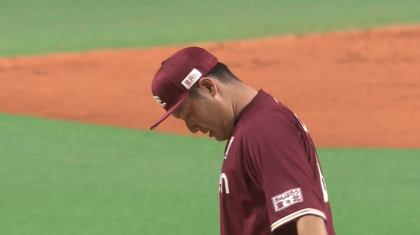 8回裏・E安樂智大 ノビのある直球で2者連続三振を奪う!!