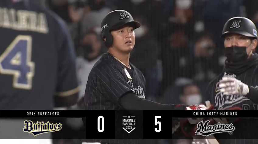 8回裏・M佐藤都志也 攻撃の手を緩めない!! センター前へ2点タイムリーヒットを放つ!!