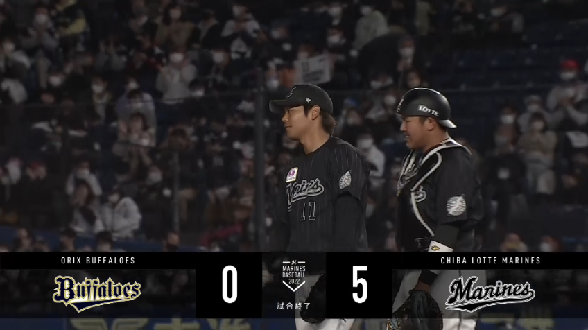 9回表・M佐々木千隼 今シーズン初登板でピンチを作るも無失点の好投!!