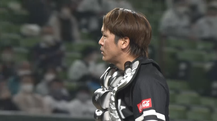 12回裏・H甲斐拓也 嫌な流れを払拭するファインプレー!! 素晴らしいフィールディング!!