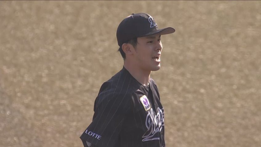 7回表・M佐々木朗希 B吉田正尚を3打席連続奪三振に仕留める!!