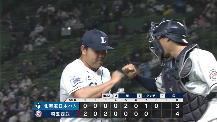 8回表・L平良海馬 3者連続三振に抑える好リリーフ!!