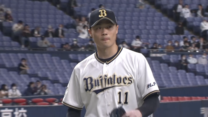 2回表・B山崎福也 鋭く落ちる変化球で三振を奪いピンチ脱出!!