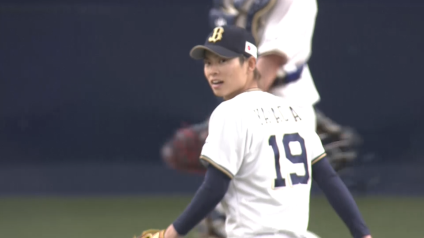 1回表・B山岡泰輔 初回の大ピンチを三振ゲッツーで切り抜ける!!