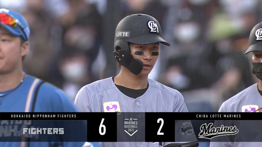 5回裏・M藤原恭大 反撃の狼煙となるか!! 6球ファウルの後にレフト前へ運ぶタイムリー!!