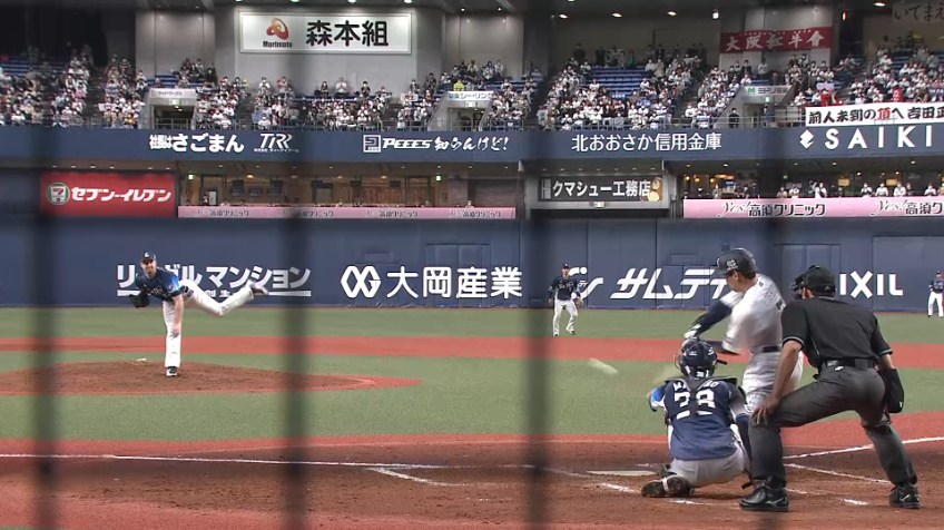 5回裏・B吉田正尚 2打席連続打点!! 勝ち越しのタイムリーヒットを放つ!!