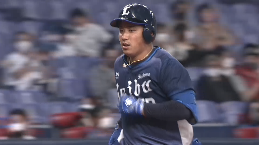 7回表・L愛斗 今シーズン第1号ホームランを放ち、点差を縮める!!