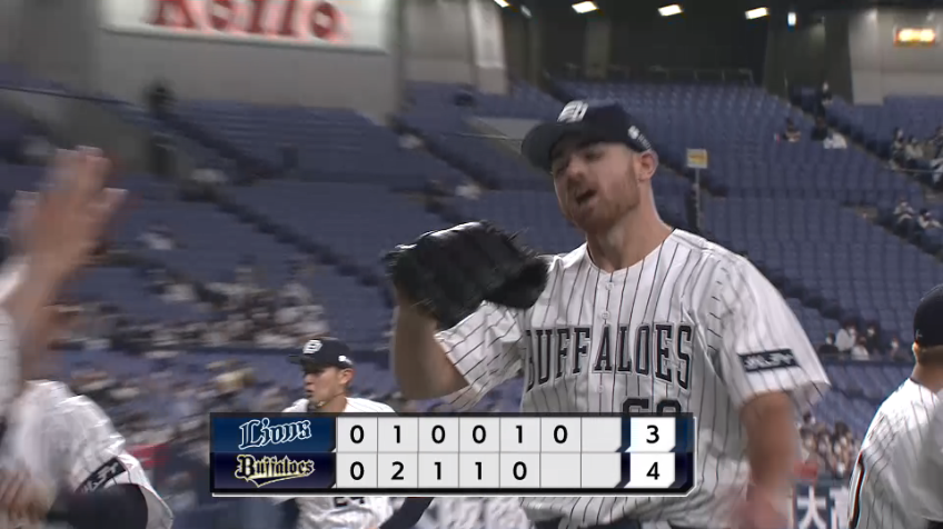 8回表・Bビドル ピンチを2者連続三振で切り抜ける!!