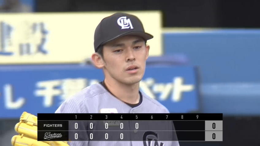 5回表・M佐々木朗希 2試合連続なるか!? 5回までノーヒットに抑える好投を見せる!!