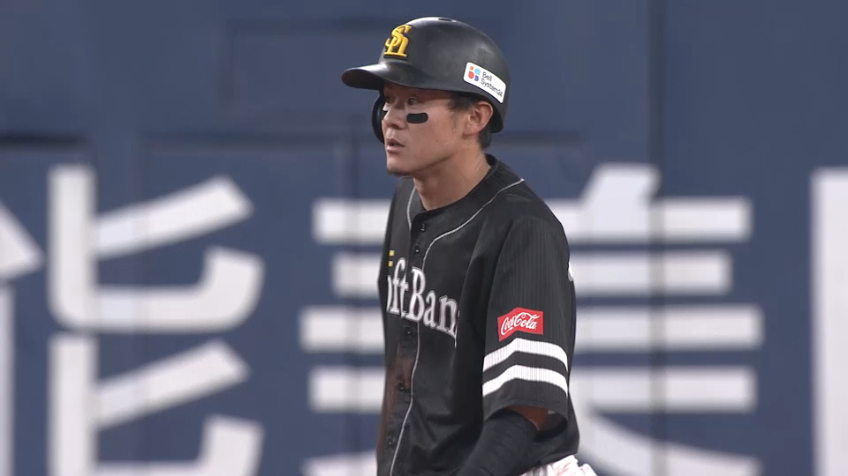 4回表・H牧原大成 完璧なスタート!! 見事に盗塁を決めチャンスを作る!!