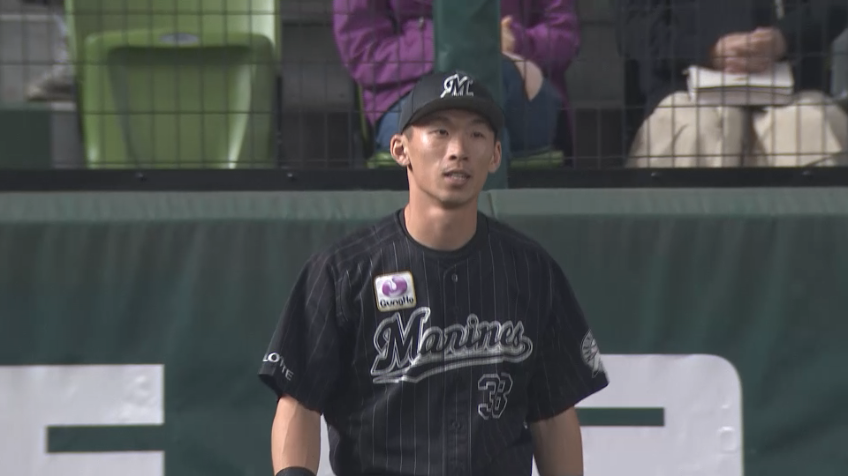 2回裏・M高部瑛斗 よく追いついた!! 俊足を生かしてレフト後方に飛んだフライを好捕!!