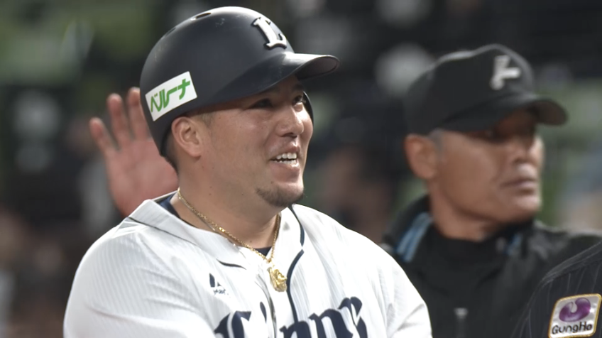 6回裏・L山川穂高 頼れる4番が戻ってきた!! 復帰後初のヒットを放つ!!