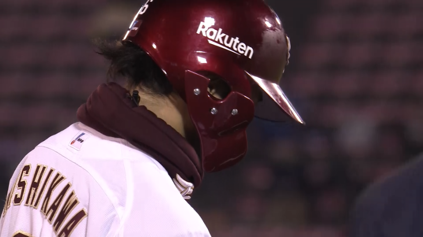 5回裏・E西川遥輝 貴重な追加点!! 快足飛ばしてタイムリー3ベースヒット!!