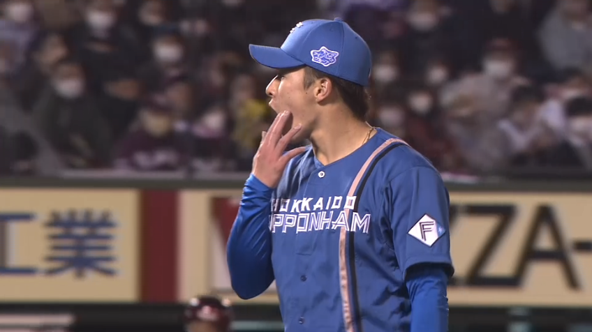 7回裏・F吉田輝星 強力な上位打線を3者凡退に打ち取る!!