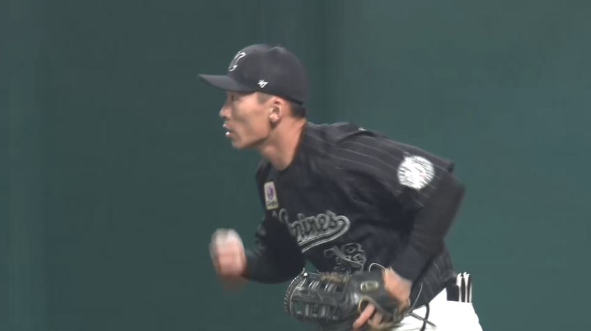 1回裏・M高部瑛斗 俊足を生かした好守備!! フェンス際に飛んだ打球をランニングキャッチ!!