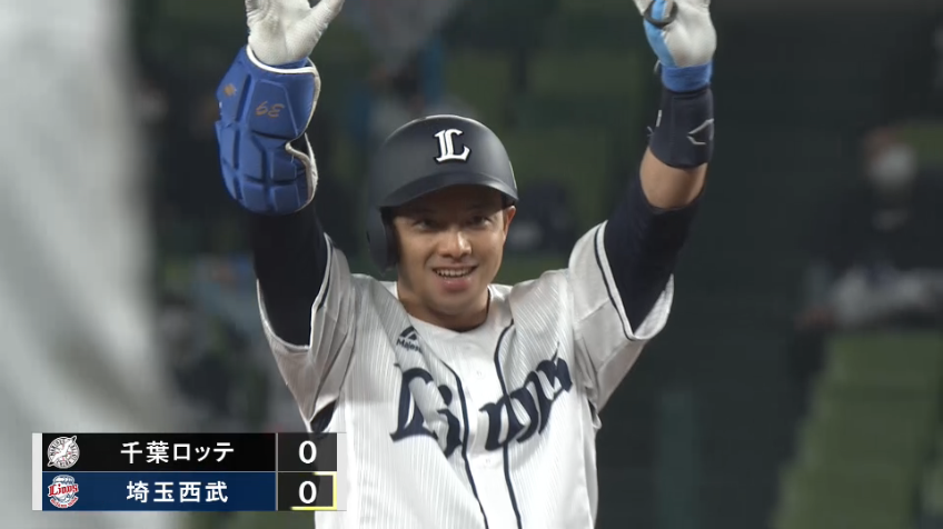 7回裏・L呉念庭 ついに均衡を破る!! タイムリー2ベースヒットを放ち先制!!