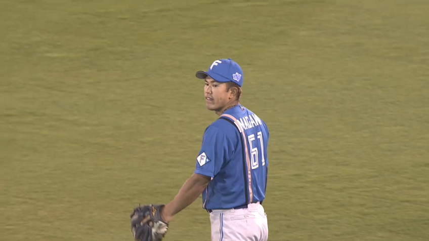 5回裏・F今川優馬 完璧なバックホームでピッチャーを救う!!