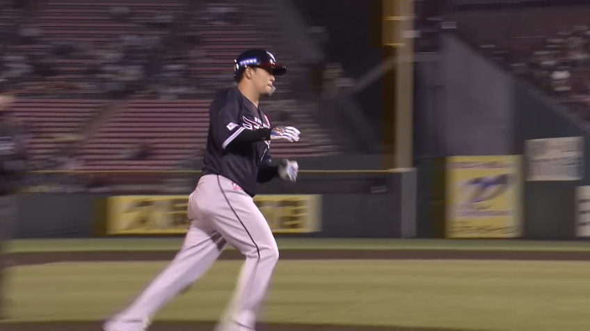 7回裏・E浅村栄斗 2試合連発!! ライトスタンドへのソロホームランを放つ!!