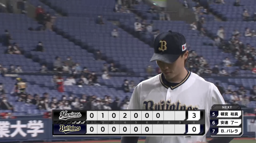 7回表・B山崎福也 鋭いピッチャーライナーを好捕!!