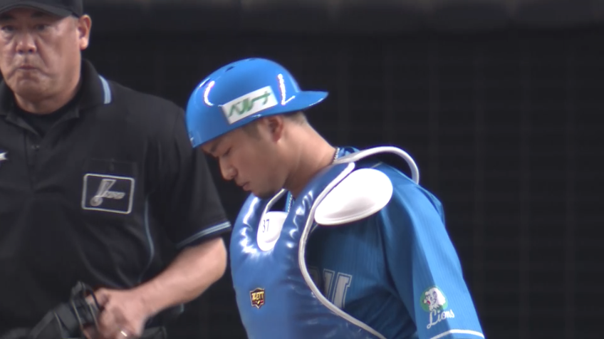 1回表・L柘植世那 初回から強肩発動!! 俊足のE西川遥輝の盗塁を阻止!!