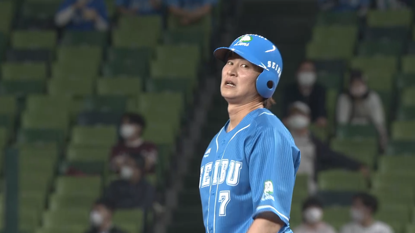 3回裏・L金子侑司 今季初盗塁を決めチャンスを演出!!