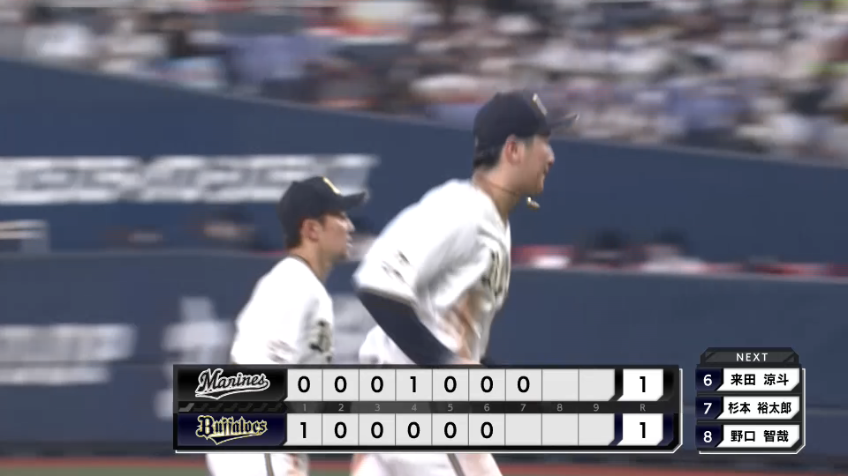 7回表・B紅林弘太郎 三遊間の深い位置からアウトを完成させ、勝ち越しのピンチを防ぐ!!