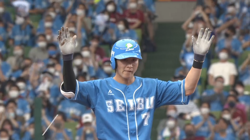 2回裏・L金子侑司 ランエンドヒット成功!! この回2点目となるタイムリー2ベースヒット!!